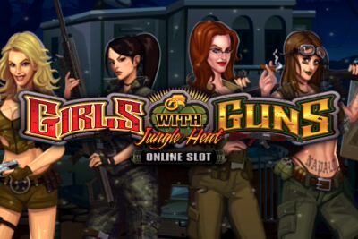 Top Slot Game of the Month: Microgaming Girls with Guns Jungle Heat Slot Logo 400x