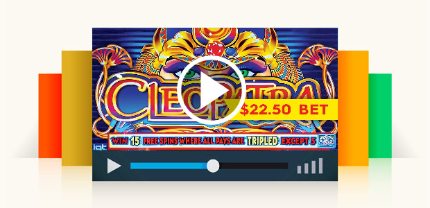 Cleopatra Slot - High Limit $22.50 Max Bet Big Win Bonus!