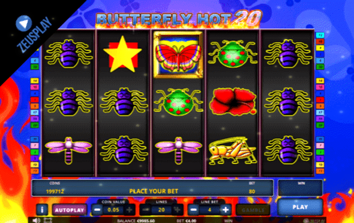 Butterfly Hot 20 Slot Machine
