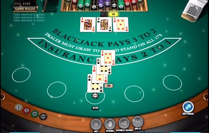 Playing Blackjack in Las Vegas