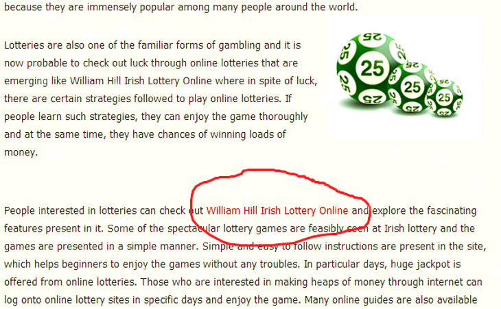 William Hill Irish Lottery