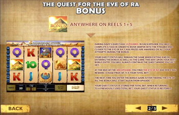 The Eye of Ra is used for rewards.