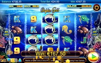 Dolphin Gold Stellar Jackpots Slot