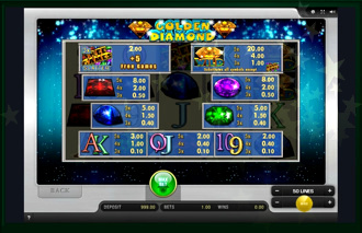 Golden Diamond Slot Machine