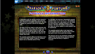 Play Pharaoh's Fortune Slot