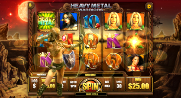 Heavy Metal Warriors Slot Machine