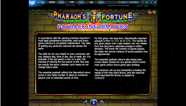 Play Pharaoh's Fortune Slot