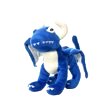 Mighty Dragon Squeaky Plush Dog Toy, Blue, Large