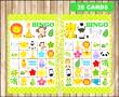 Printable 20 Safari Bingo Cards printable Safari baby shower