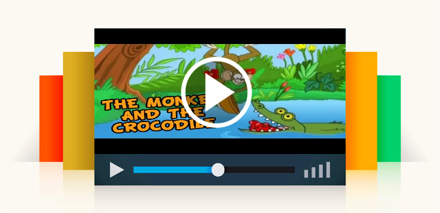 The Monkey and the Crocodile - Grandma Stories - English