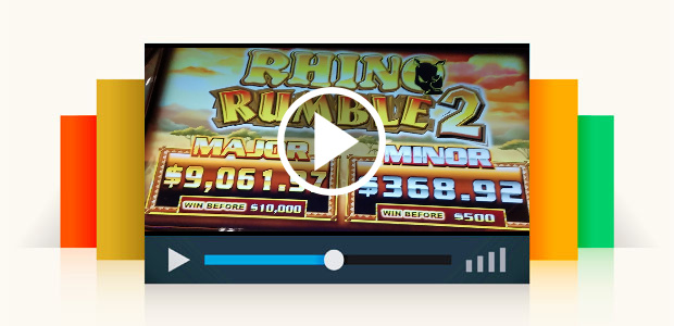 Wow, What An Awesome Run on .25 Denom Rumble Rhino 2