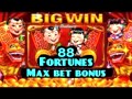 88 Fortunes Slot Machine Max Bet Bonus "big Win"