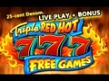 *max* Triple Red Hot 777 Slot **high Limit** Live