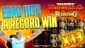 Record Win Buffalo Rising - Huge Win on Casino Game