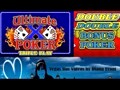 Ultimate X Poker and Double Double Bonus Poker-live Play!