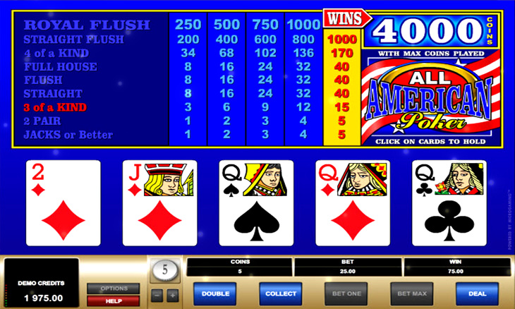 All American Video Poker