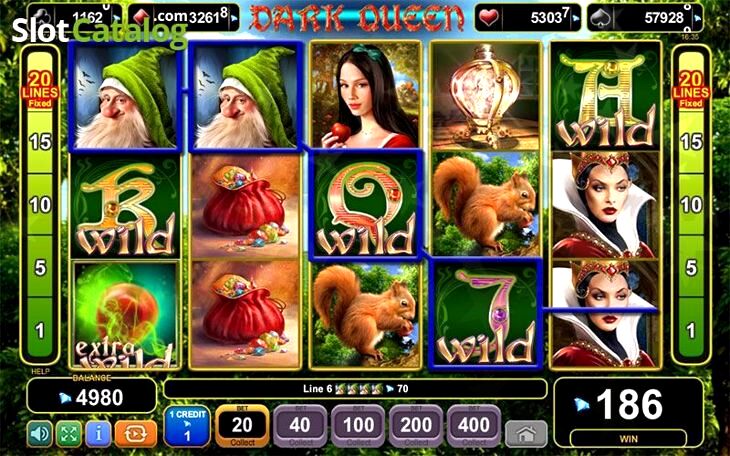 best 4 queens slot machines