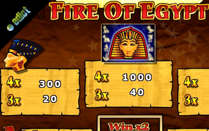 Fire Of Egypt Slot Machine