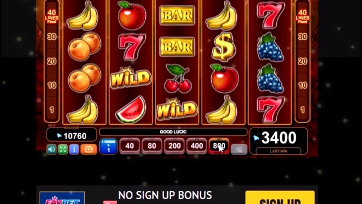 Flaming Fruits Slot Machine