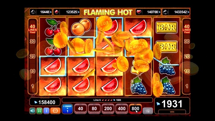 Flaming hot slot machine free