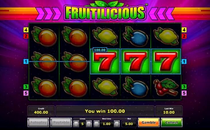 Fruitilicious Slot Machine