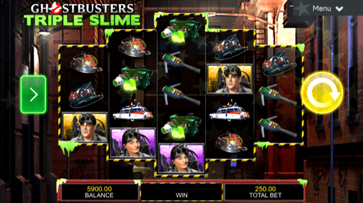 Ghostbusters Triple Slime Slot Machine