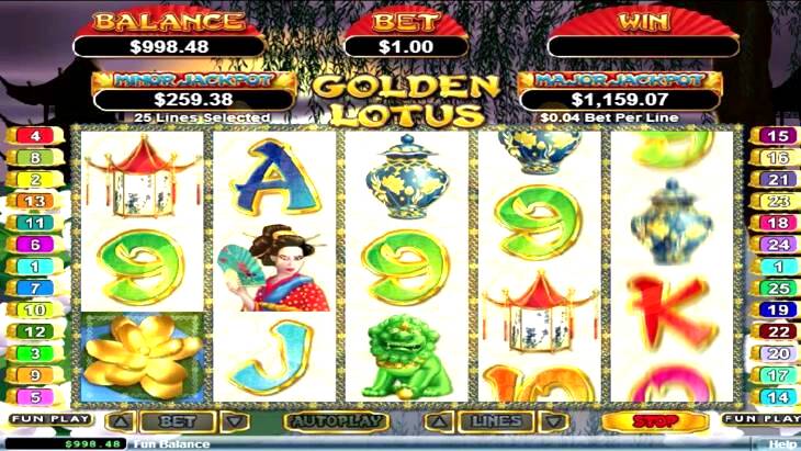 Golden Lotus Slot Machine