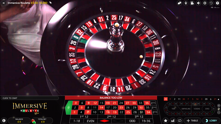 Immersive Roulette Live