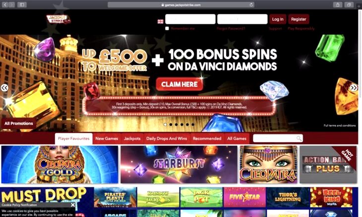 Jackpot Strike Casino Review