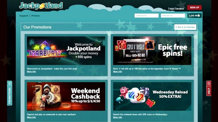 Jackpotland Casino Bonus Codes