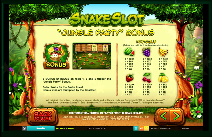 Jungle Fruits Slot Machine