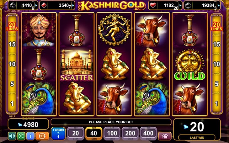 Kashmir Gold Slot Machine Online