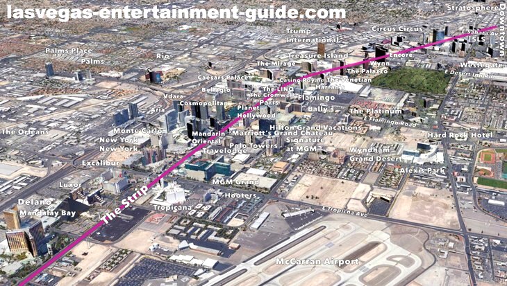 Las Vegas Casino Strip Map