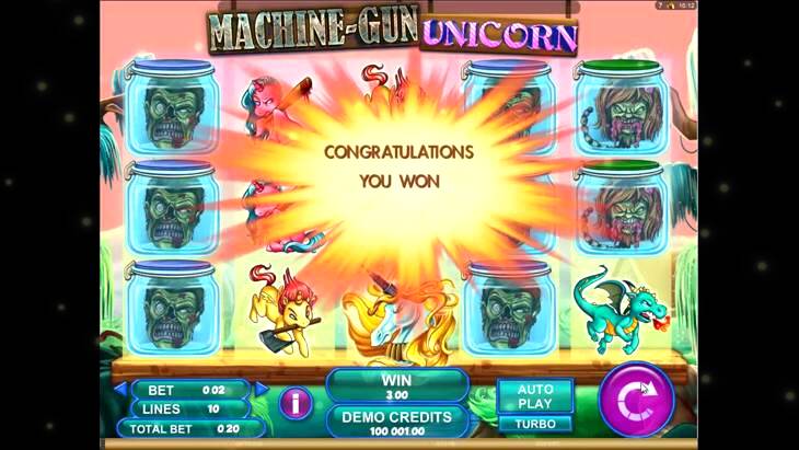 Machine Gun Unicorn Slot Machine