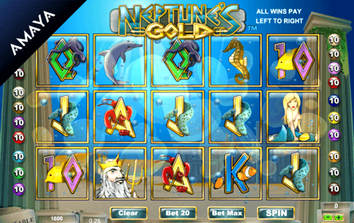 Neptune gold slot machine