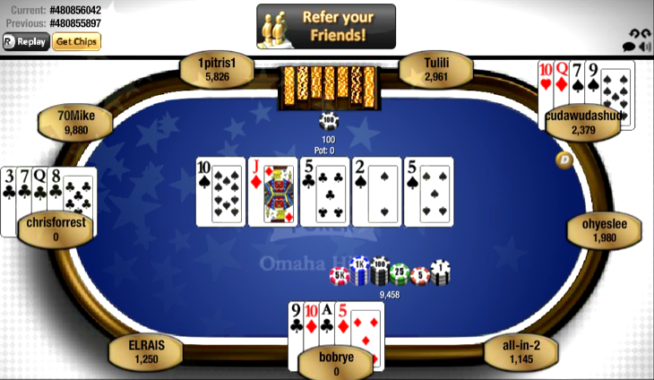 Omaha Poker Online