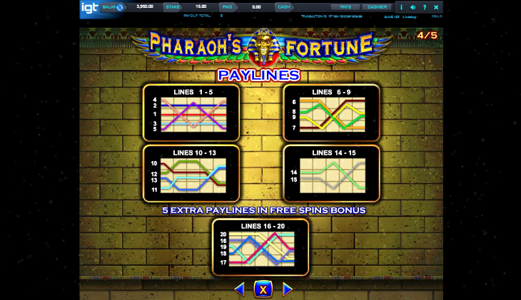 Play Pharaoh's Fortune