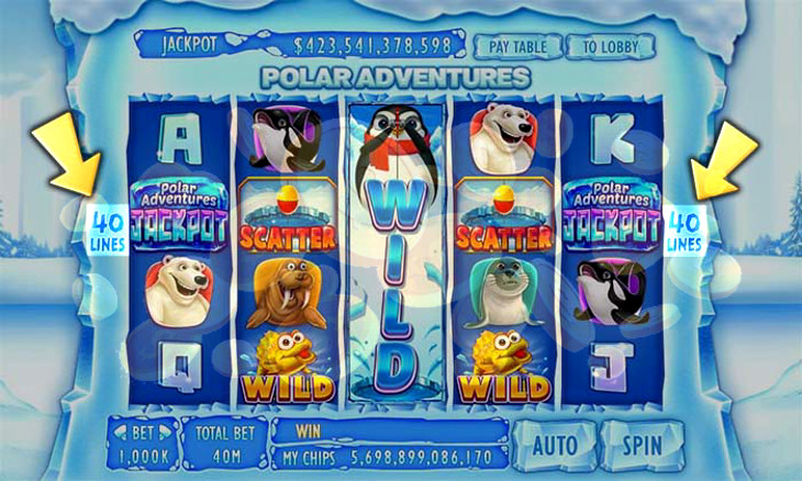 Polar high roller slots app game