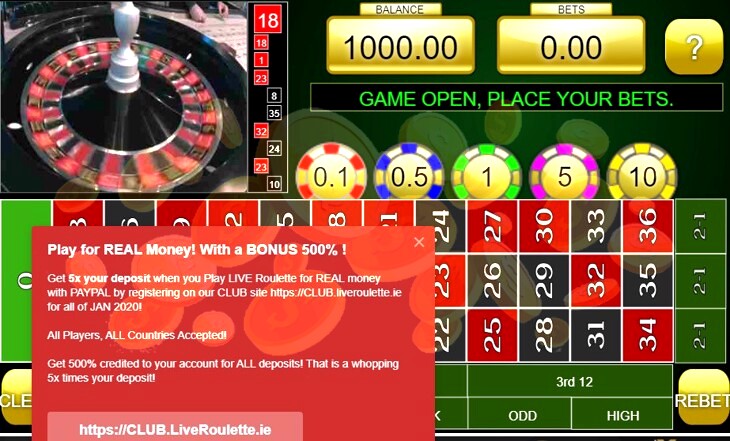 Paypal Roulette Casino