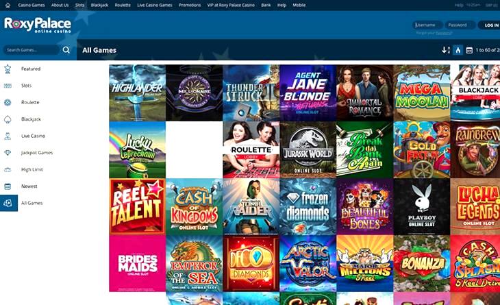 roxy palace online casino download