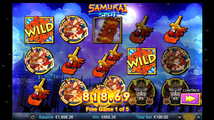 Samurai Split Slot Machine