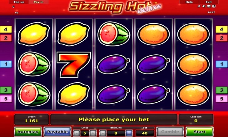 free sizzling hot deluxe slots games