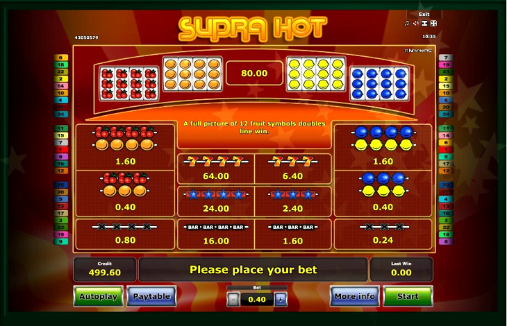 Supra Hot Slot Machine