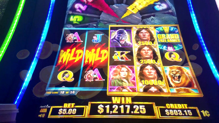 big win on tarzan slot machine