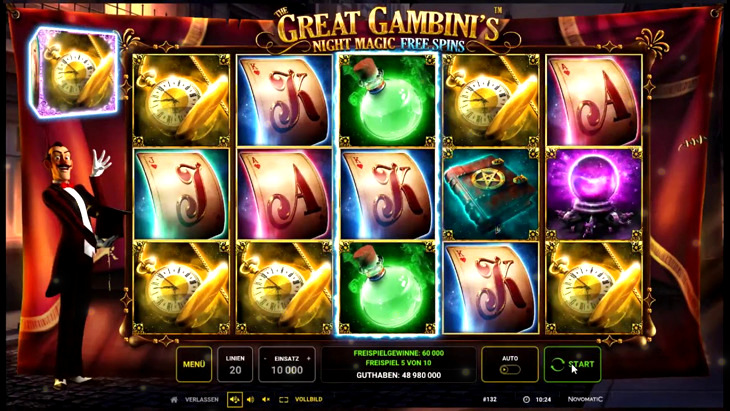 The Great Gambinis Night Magic Free Online Slots online slot games free no download 