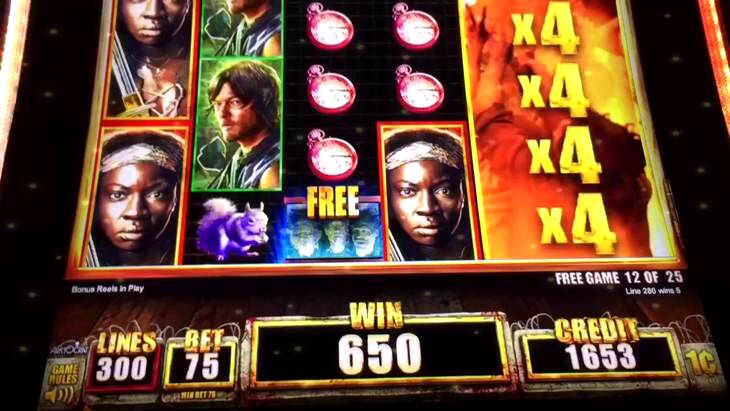 play the walking dead slot game free