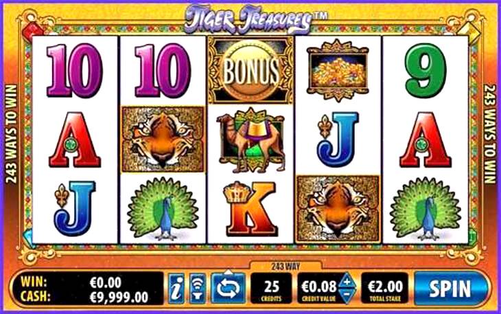 Tiger Treasures Slot Machine Online